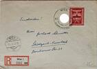 Österreich, Drittes Reich Deutschland Briefumschlag, R-Brief, 2. Weltkrieg Wien, 10 Jahre Machtübernahme, Feuerbach, Brandenburger Tor -