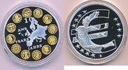 Deutschland Medaille 10 Jahre Euro 2012 , Teil vergoldung -