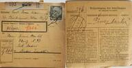 Österreich, Drittes Reich Deutschland Paketkarte 2. Weltkrieg Postkarte, Wien, 30 Pfennig, Bescheinigung des Empfängers -