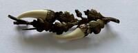 Brosche Jagdschmuck mit Grandeln -