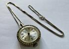 Anker Uhr Handaufzug an Silberkette 835er Silber -