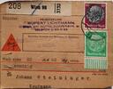 Österreich, Drittes Reich Deutschland Paketkarte 2. Weltkrieg Wien, Feuerzeuge Rupert Lichtmann -