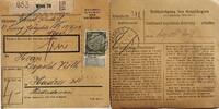Österreich, Drittes Reich Deutschland Paketkarte 2. Weltkrieg Wien, Hadres, Bescheinigung des Empfängers -