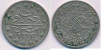 Ägypten 1 Qirsh Kurus Türkiye Osmanisches Reich Misir Misr Abdul Hamid II Abdülhamit AH 1293 -