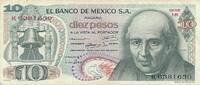Mexico 10 Pesos Geldschein -