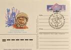 Russland Ansichtskarte / Postkarte Ganzsache Kosmonaut German Stepanowitsch Titow -