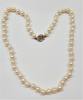 14K 585er Gold Akoya Perlencollier Perlen Kette Perlenkette Diamanten -