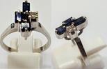 Brillant Ring Gold 14K 585 er Gold Brillantring Goldring Weissgold 0,08 Ct -