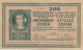 Österreich / Ungarn 200 Kronen Banknote, Ketszaz Korona -