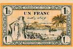 1 Franc 1943 Tunesien Banknote unc