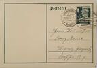 Deutschland, Drittes Reich AK Ansichtskarte, Postkarte, Ganzsache Propaganda, von Wermsdorf nach Leipzig -
