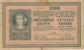 Österreich / Ungarn 200 Kronen Banknote, Ketszaz Korona -