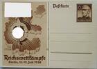 Deutschland, Drittes Reich, 2. Weltkrieg AK Ansichtskarte, Ganzsache, Propaganda Postkarte Reichswettkmpfe Berlin 15.-17. Juli 1938 SA -