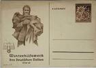 Deutschland, Drittes Reich, 2. Weltkrieg AK Propaganda, Postkarte, Ganzsache Winterhilfswerk des Deutschen Volkes Januar, 6+4 Pfg -