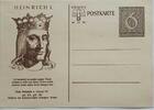 Deutschland, Drittes Reich, 2. Weltkrieg AK Propaganda, Postkarte, Ganzsache Winterhilfswerk, Heinrich I. mit 6+4 Pfg -