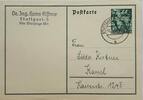 Deutschland, Drittes Reich, 2. Weltkrieg AK Ganzsache, Postkarte, Propaganda Ansichtskarte, von Stuttgart nach Kassel 6 Pfg -