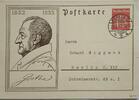 Deutschland, Drittes Reich, 2. Weltkrieg AK Ansichtskarte, Postkarte, Ganzsache Berlin Goethe, 6 Pfg. -