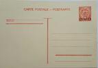 Luxembourg AK Ansichtskarte, Ganzsache, Postkarte Überdruck 15 Rpf -