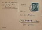 Deutschland, Drittes Reich, 2. Weltkrieg AK Ansichtskarte, Postkarte von Stuttgart nach Lumda -