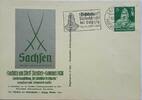Deutschland, Drittes Reich AK Ansichtskarte, Postkarte, Ganzsache Propaganda, Sachsen am Werk im Sommer, Die Sächsische Briefmarke, Leipzig -
