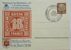 Deutschland, Drittes Reich, 2. Weltkrieg AK Ansichtskarte, Ganzsache, Propaganda Postkarte 4. Reichsbundestag der Philatelisten, München 1939 -