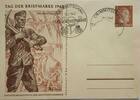 Deutschland, Drittes Reich, 2. Weltkrieg AK Ganzsache, Propaganda, Postkarte Crimmitschau, Tag der Briefmarke, Einheitsorganisation der Deutschen Sammler -