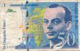 Frankreich 50 Francs Banknote -