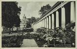 Deutschland, Drittes Reich, 2. Weltkrieg AK Ansichtskarte, Postkarte von Wiesbaden nach Solingen, Weltkurstadt An der Brunnenkolonnade -