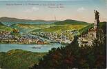 Deutschland, Drittes Reich, 2. Weltkrieg AK Ansichtskarte, Postkarte von Koblenz nach Rottenburg, National-Denkmal Blick auf Bingen Rhein. -