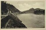 Deutschland, Drittes Reich, 2. Weltkrieg AK Ansichtskarte, Postkarte von Köln nach Donau, Blick von Rolandseck auf Insel Grafenwerth, Drachenfels -