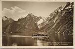 Deutschland, Drittes Reich, 2. Weltkrieg AK Ansichtskarte, Postkarte Berchtesgaden, Blick v. Kessel vs Watzmann 2714 m v. hier Aufstieg zur Gotzenalm -