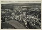 Deutschland, Drittes Reich, 2. Weltkrieg AK Ansichtskarte, Postkarte von Obergimpern Sinsheim nach Karlsruhe, Obergimpern vom Flugzeug aus -