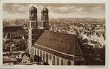 Deutschland, Drittes Reich, 2. Weltkrieg AK Ansichtskarte, Postkarte, Propaganda von München nach Berlin, Frauenkirche mit Stadtansicht -