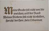 Deutschland, Drittes Reich, 2. Weltkrieg AK Ansichtskarte, Postkarte von Wuppertal nach Solingen, Bibelvers, Jesaja 54,10, Meine Gnade soll nicht... -