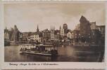 Deutschland, Drittes Reich, 2. Weltkrieg AK Ansichtskarte, Postkarte Danzig, Lange Brücke m. 4 Wahrzeichen. -