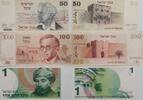 Israel 1,50, 100 Shekel 3* Banknoten lot -