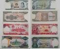Kambodscha 100, 200, 500, 1000 Riels Banknoten 4 Stück lot -