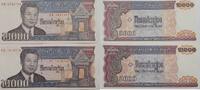 Kambodscha 2* 1000 Riels Banknoten 2 Stück lot -