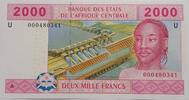 Zentralafrikanische Staaten 2000 Francs Banknote -