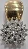 Goldschmuck Brillantschmuck 14K 585 er Gold Anhänger mit Brillanten Clipsanhänger bicolor -