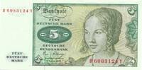 Deutschland BRD 5 Deutsche Mark Bundesbanknote B/Y -