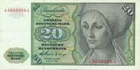 Deutschland BRD 20 Deutsche Mark Bundesbanknote J/L -