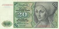 Deutschland BRD 20 Deutsche Mark Bundesbanknote J/M -
