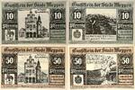Deutschland, Deutsches Reich 10,50 Pfennig 2 x Notgeldschein, Gutschein der Stadt Hessen -
