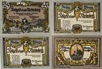 Deutschland, Deutsches Reich 25, 2 x 50, 75 Pfennig 4 x Notgeldschein, Notgeld der Stadt Rheinsberg -