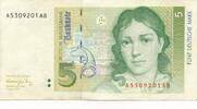 Deutschland BRD 5 Deutsche Mark DM 1991 Bundesbanknote A/A III+ 7,50 EUR Differenzbesteuert nach §25a UStG zzgl. 3,00 EUR Versand