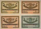 Deutschland, Deutsches Reich 25, 2 x 50, 75 Pfennig 4 x Notgeldschein, Stadt Stettin -