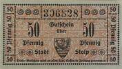 Deutschland, Deutsches Reich 50 Pfennig 1 x Notgeldschein, Stadt Stolp in Pommern -
