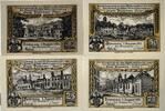 Deutschland, Deutsches Reich 1 Mark,25,50,75 Pfennig 4 x Notgeldschein, Stadt Domnau, Ostpreussen -