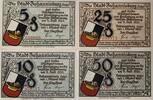 Deutschland, Deutsches Reich 5,10,25,50 Pfennig 4 x Notgeldschein, Stadt Johannisburg, Ostpreußen -